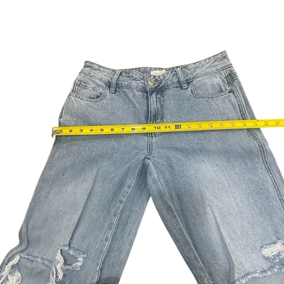 PacSun Casey Ripped Knees Low Rise Baggy Jeans Medium Indigo 27 - Picture 8 of 14